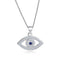 18K Gold Plated Copper Large Big Eyes Pendant Necklace for Women