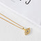 18K Gold Plated Copper Large Big Eyes Pendant Necklace for Women