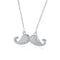 Fashion Pendant Necklace for Women 18K Gold Plated Copper-Moustache