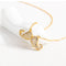 Fashion Pendant Necklace for Women 18K Gold Plated Copper-Moustache