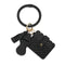 PU TASSEL CARD HOLDER ROUND BANGLE BRACELET KEYCHAIN