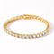 3mm / 4mm / 5mm Zircon Tennis Chain Mens Hip Hop Zircon Bracelet Necklace