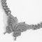 Punk Exaggerated Diamond-studded Big Butterfly Necklace for Women