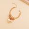 Fashion Heart Love Choker Necklace Women Party Jewelry Chain Earrings