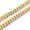 14mm Square Miami Cuban Link Bracelet Gold Color Iced Out Cubic Zirconia Rock Hip hop Style Men's Jewelry