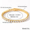 3mm / 4mm / 5mm Zircon Tennis Chain Mens Hip Hop Zircon Bracelet Necklace