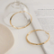 Lightweight Endless Simple Hoop Earrings - Infinity Round Circle Seamless Thin Delicate Hoops ,16K Gold Plated