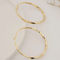 Lightweight Endless Simple Hoop Earrings - Infinity Round Circle Seamless Thin Delicate Hoops ,16K Gold Plated