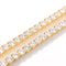 3mm / 4mm / 5mm Zircon Tennis Chain Mens Hip Hop Zircon Bracelet Necklace