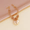 Fashion Heart Love Choker Necklace Women Party Jewelry Chain Earrings