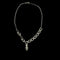 European and American fashion trend hip hop pendant clavicle chain inlaid diamond cuban necklace European and American ladies' holiday alloy