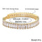 10mm Tennis Chain Bracelet High Quality Single Row Cubic Zirconia Gold/Silver Hip Hop Bracelet Men's Jewelry