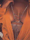 Rhinestone Tassel Sexy Body Chain Harness Bra Chest For Women Nightclub