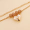 Fashion Heart Love Choker Necklace Women Party Jewelry Chain Earrings