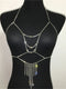 Rhinestone Tassel Sexy Body Chain Harness Bra Chest For Women Nightclub