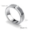 Men's Simple Tungsten Steel Ring,Punk Style Ring for Men